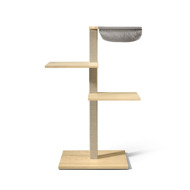 VIU-3 Cat Tree – Maple Natural / Stone grey