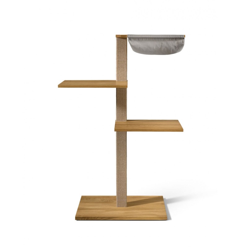 VIU-3 Cat Tree – Natural Oak Beige / Stone grey