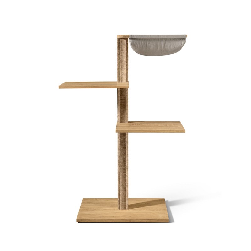 VIU-3 Cat Tree – White Oak Beige / Signal grey – Flannel