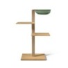 VIU-3 Cat Tree – White Oak Beige / Patina green