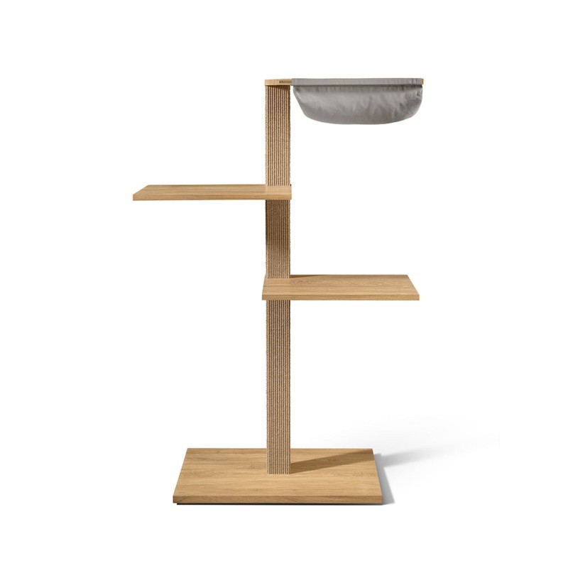 VIU-3 Cat Tree – White Oak Beige / Stone grey