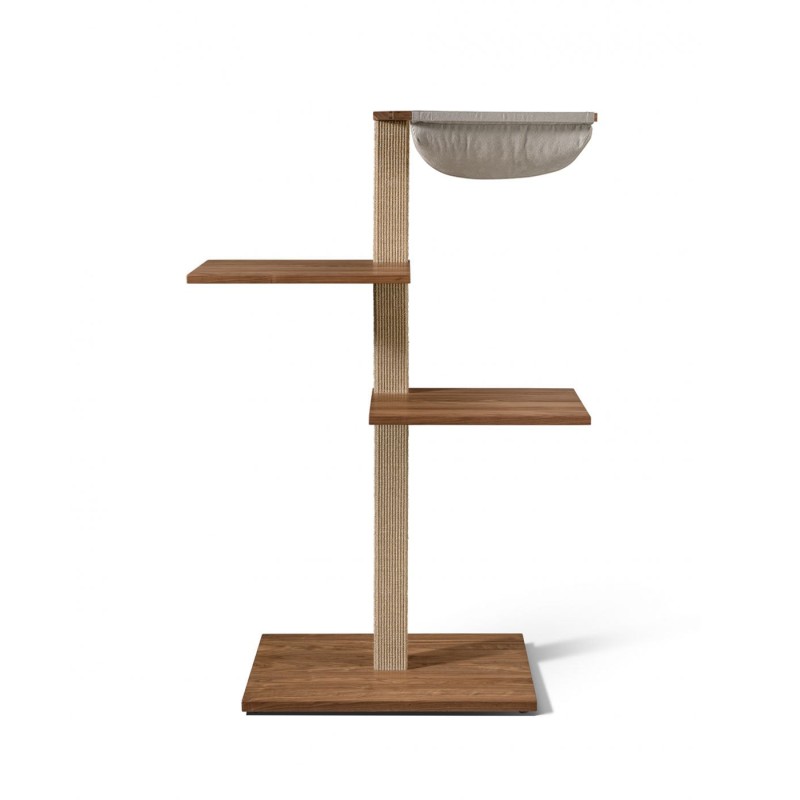 VIU-3 Cat Tree – Walnut Beige / Signal grey – Flannel