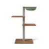 VIU-3 Cat Tree – Walnut Grey / Patina green