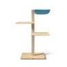 VIU-3 Cat Tree – Stone Pine Natural / Pacific blue