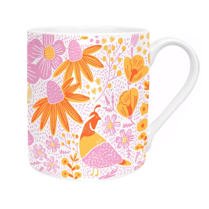 California Floral Poppies Mug