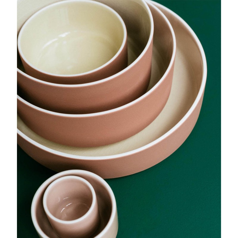 STUDIO 2.0 Water Bowl Ecru Terracotta