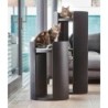 MiaCara Torre Scratching Post – Size M Ash Black/Felt Black