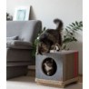 TULA Cat House Round With Rope Grey