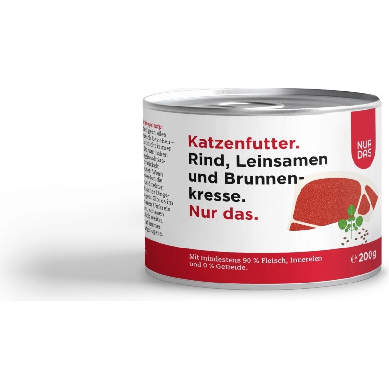 NUR DAS Rind und Leinsamen Dose 200g - 200 g