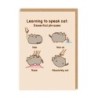 Learning To Speak Cat: Essential Phrases Pusheen Greeting Card