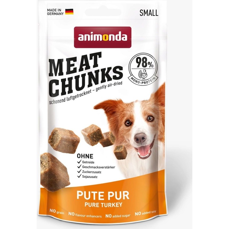 Animonda Meat Chunks Adult Pur Frischebeutel 60g - Pute Pur