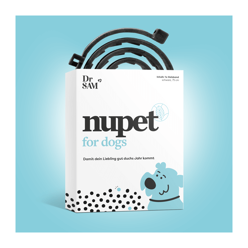 Dr. SAM nupet Halsband für Hunde - Mit Geraniol für eine zuverlässige und sichere Barriere - Von Tierärzten entwickelt