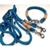 Halsband Set COOPER in aqua | Beschläge: Zinkdruckguss | Auswahl: Halsband