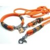 Halsband Set HAPPY in orange | Beschläge: Zinkdruckguss | Auswahl: Halsband