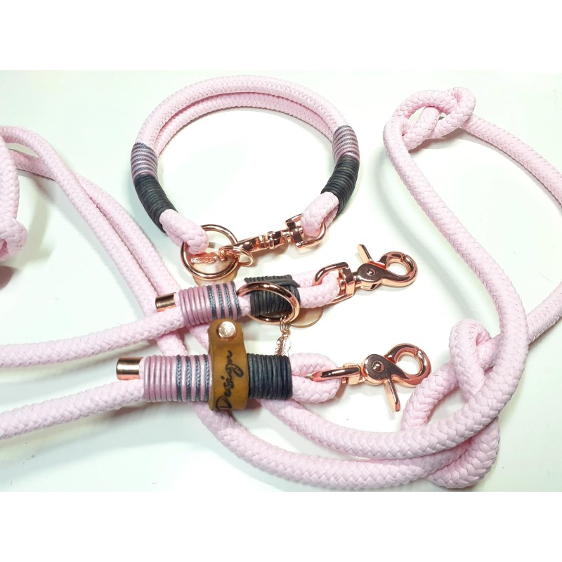 Halsband Set SISSY in rosa | Beschläge: Zinkdruckguss | Auswahl: Halsband