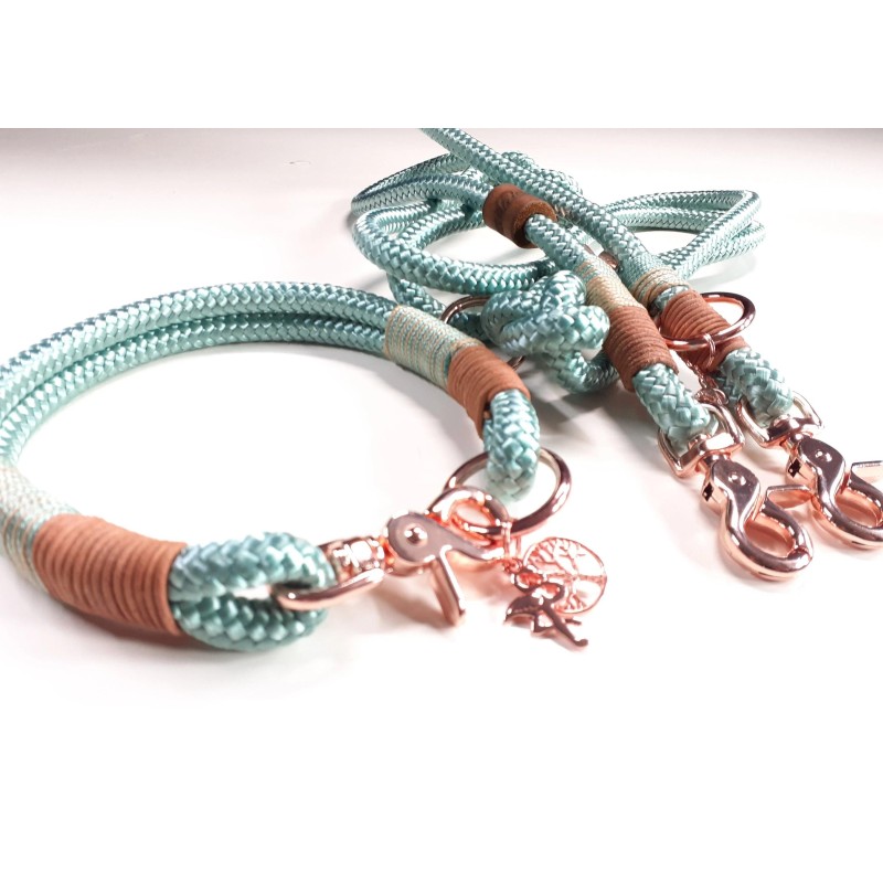 Halsband Set SWEETHEART in mint | Beschläge: Zinkdruckguss | Auswahl: Halsband