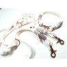 Tau Set Hochzeit Cindy in cremeweiß und Rosegold | Auswahl: Halsband | Beschläge: Rosegold