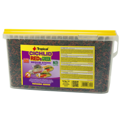 Tropical Cichlid Red & Green Medium Sticks, 5 l