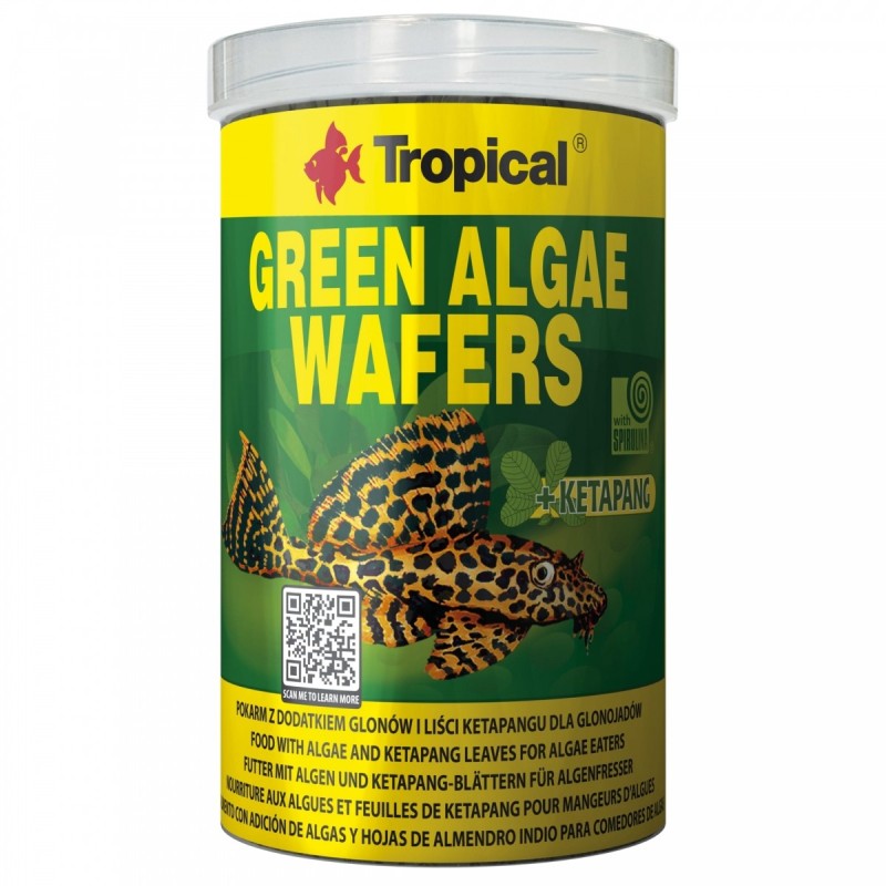 Tropical Green Algae Wafers, 1000 ml (450 g)