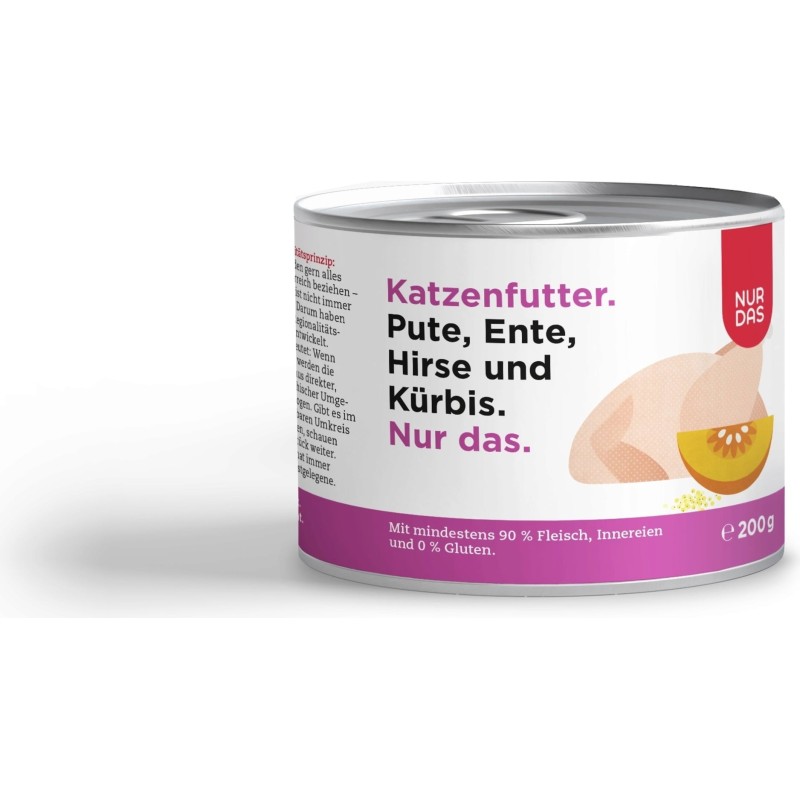 NUR DAS Pute und Ente Dose 200g - 200 g