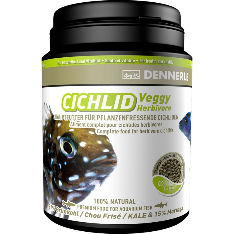 Dennerle Cichlid Veggy Herbivore, 1000 ml