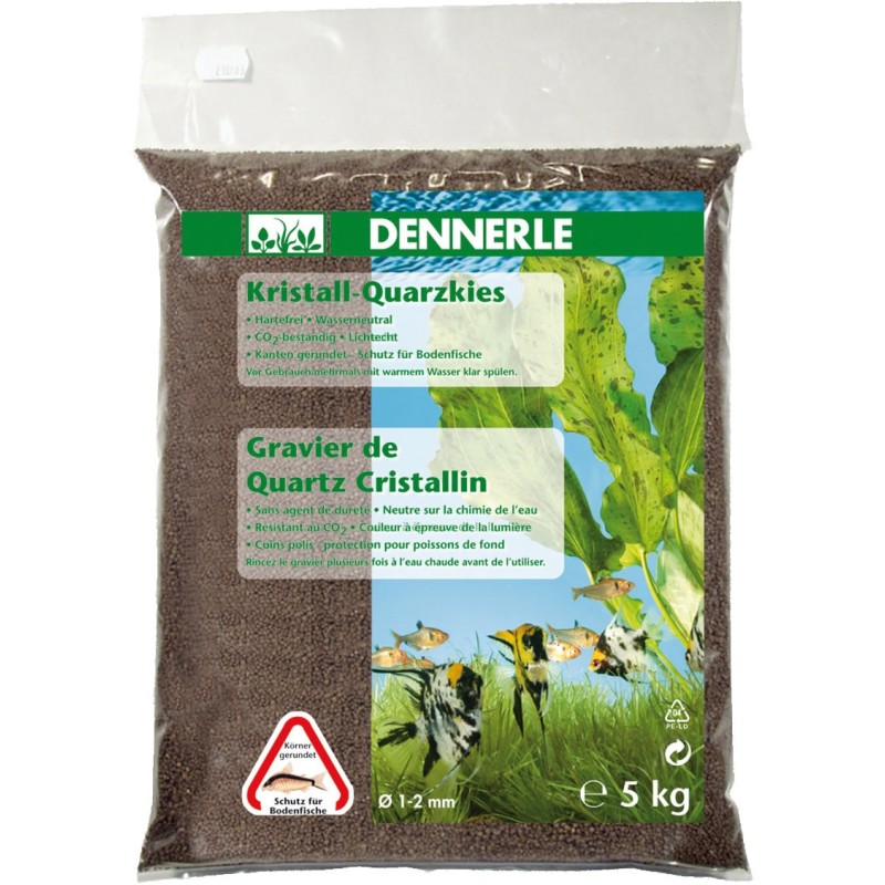 Dennerle Kristall-Quarzkies Dunkelbraun, 5 kg