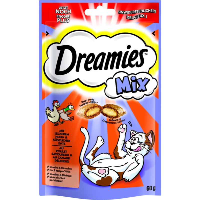 Dreamies Katzensnacks Mix mit Huhn & Ente - 60 g