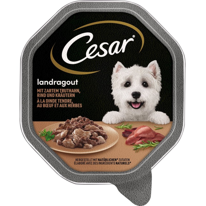 Cesar Landküche mit Pute und Rind in köstlicher Sauce - 150 g