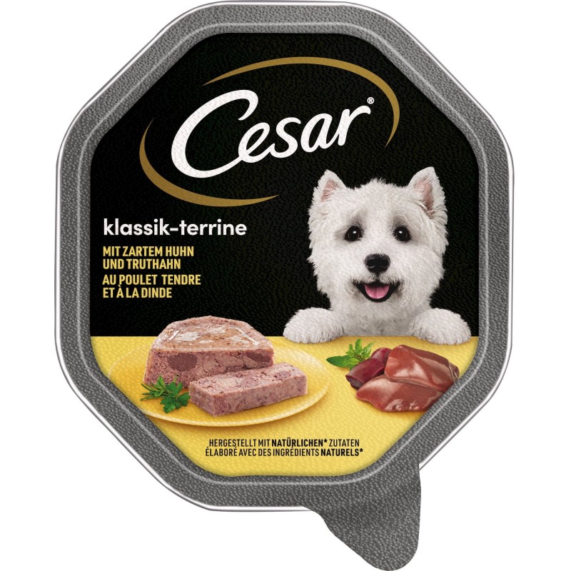 Cesar Klassik-terrine mit zartem Huhn und Truthahn - 150 g