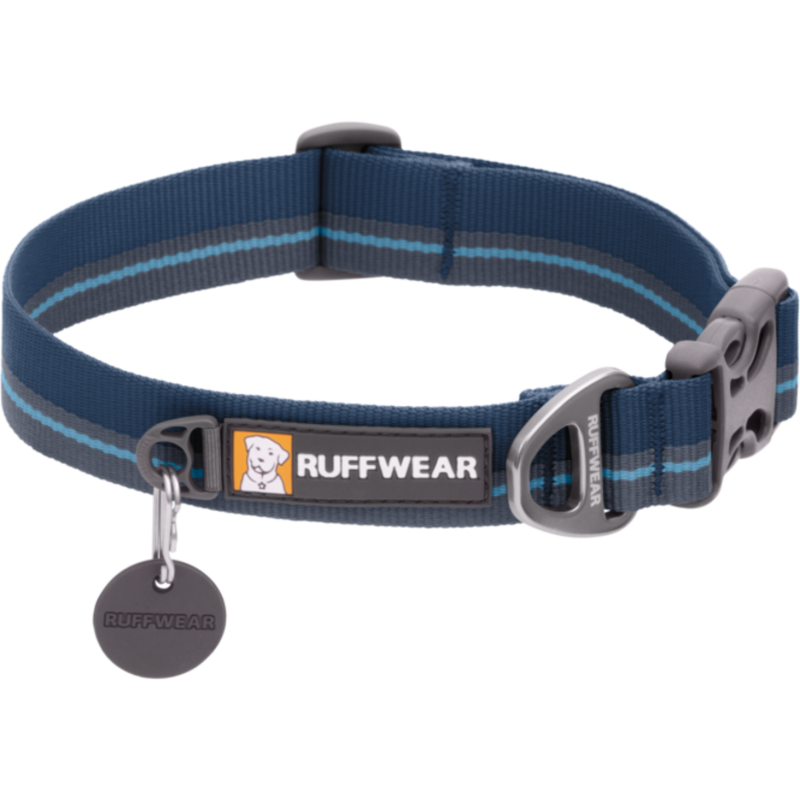 Ruffwear Flat Out Hundehalsband Blue Horizon - 28 - 36 cm