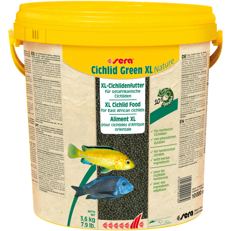 sera Cichlid Green XL Nature, 3,8 L (1,3 kg)