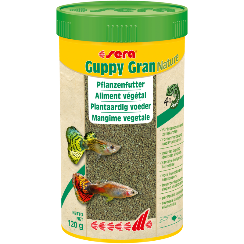 sera Guppy Gran Nature, 250 ml (120 g)