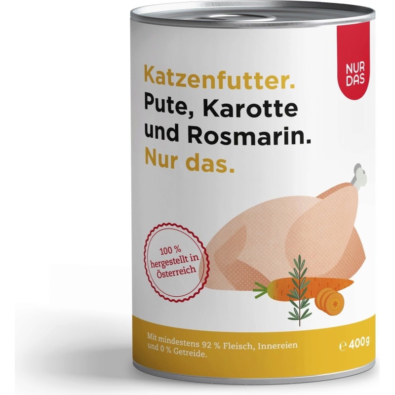 NUR DAS Pute und Karotte Dose 400g - 400 g