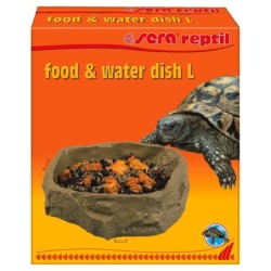 sera reptil food/water...