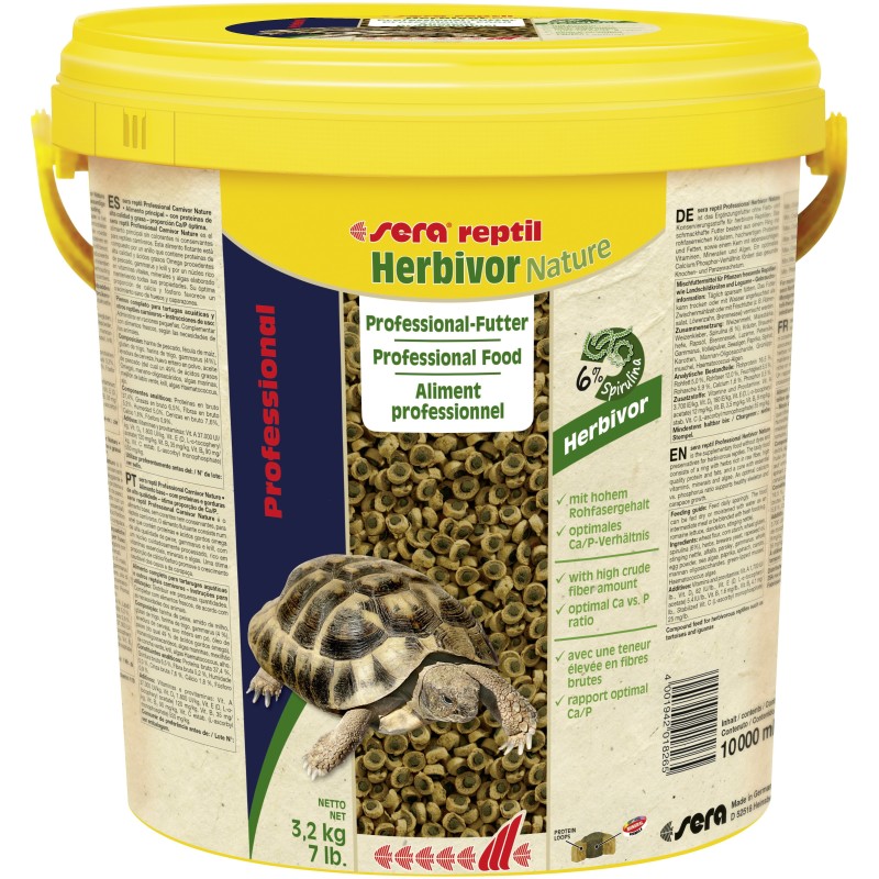 sera reptil Professional Herbivor Nature, 10 l