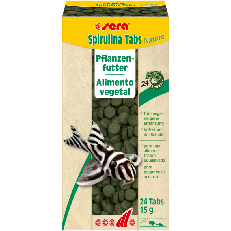 sera Spirulina Tabs Nature, 24 Tabs (15 g)