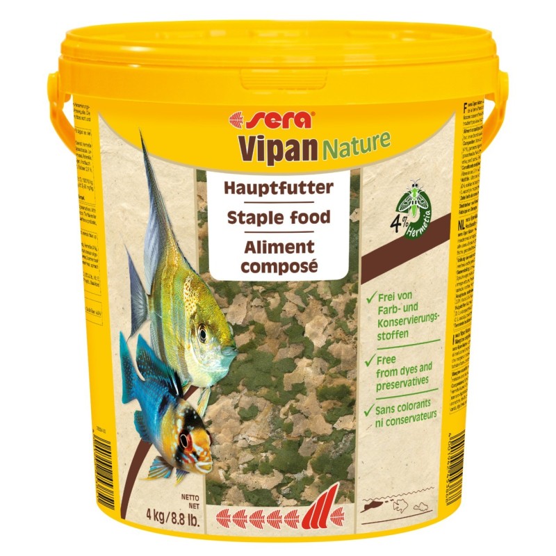 Sera Vipan Nature Großflocke, 21 L / 4 kg