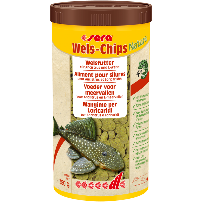 sera Wels-Chips Nature, 1.000 ml (380 g)