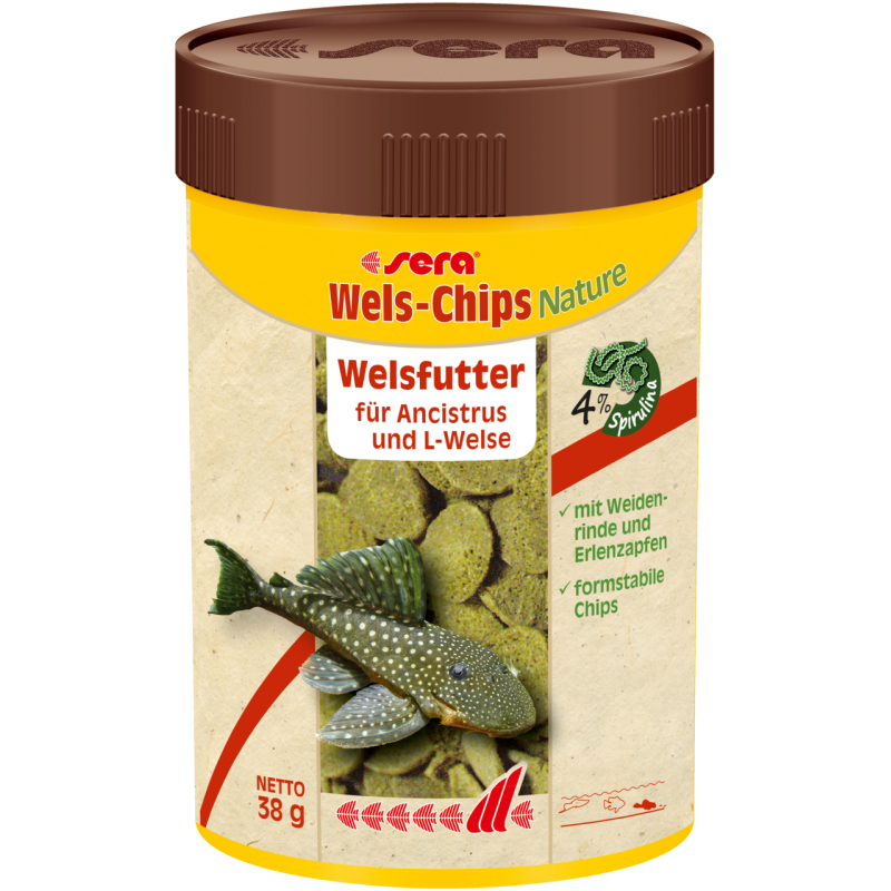 sera Wels-Chips Nature, 100 ml (38 g)