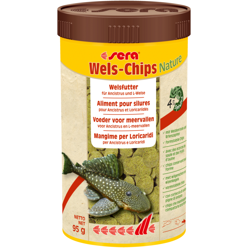 sera Wels-Chips Nature, 250 ml (95 g)