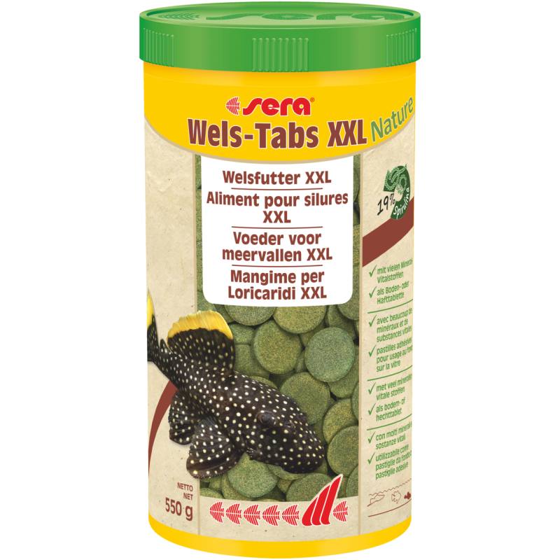 sera Wels-Tabs XXL Nature, 1.000 ml (550 g)