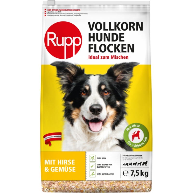 Rupp Vollkornhundeflocken mit Gemüse - 7,5 kg