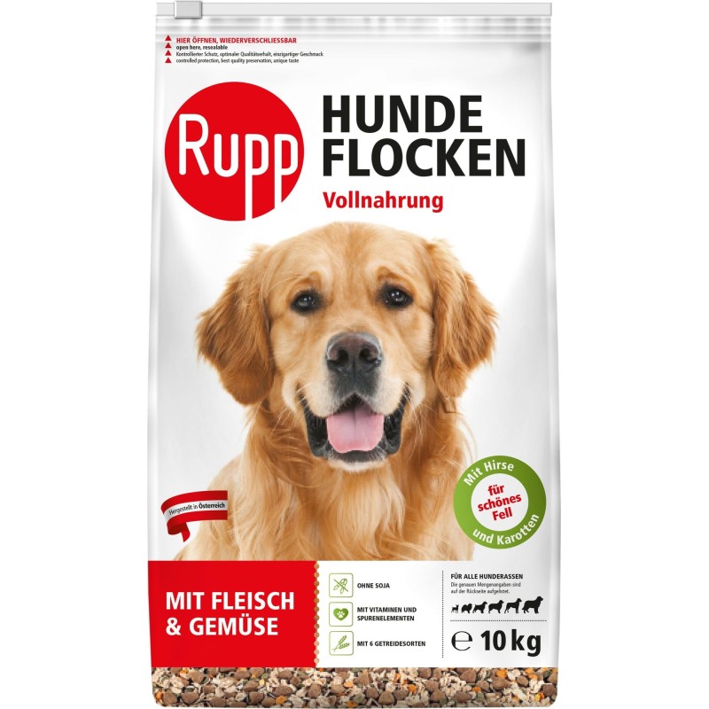 Rupp Hundeflocken Fleisch und Gemüse - 10 kg