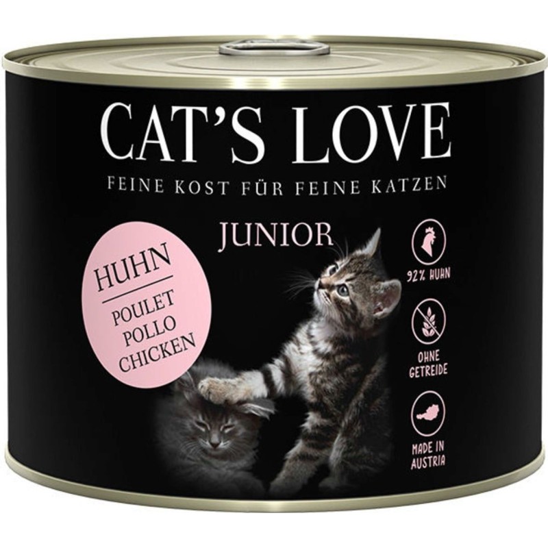 Cat's Love Katzen Nassfutter "Junior Huhn Pur" - 200 g