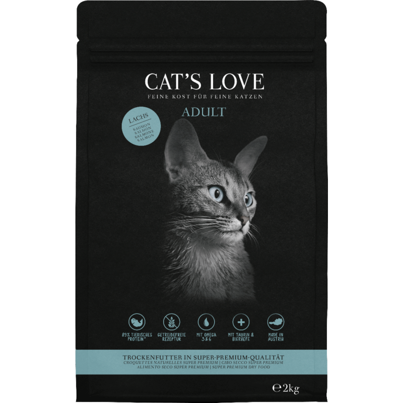 Cat's Love Katzen Trockenfutter ADULT LACHS - 2 kg