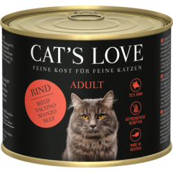 Cat's Love Katzen Nassfutter ADULT RIND PUR - 200 g