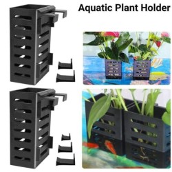 Pflanzenzucht-Rack, Aquarium-Pflanzenbecher, Aquarium-Pflanzenhalter, Lagerregal für Emersed-Pflanzen