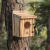 Bird Nest Box Waterproof Wooden Bird Nest Chickadee Nesting Box Bird House Outdoor Bluebird Box for Wrens Swallows Finches