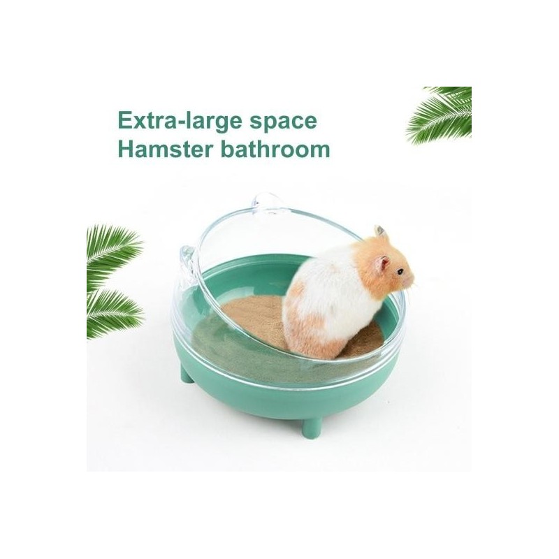 Hamster-Badezimmer, rutschfeste Badewanne, transparent, leicht zu reinigen, zerlegbar, multifunktionale Hamster-Katzentoilett