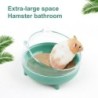 Hamster-Badezimmer, rutschfeste Badewanne, transparent, leicht zu reinigen, zerlegbar, multifunktionale Hamster-Katzentoilett